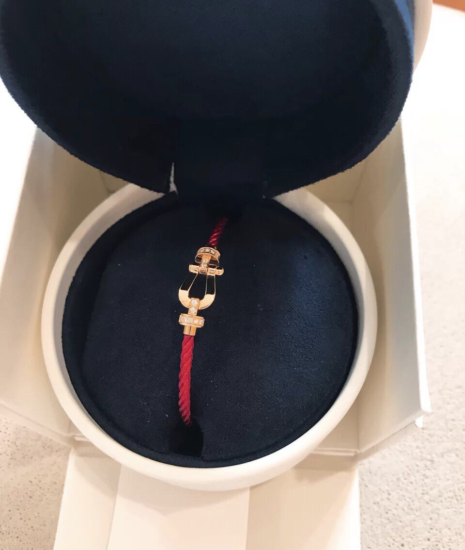 ¡®Twinkle jewelry¡¯FORCE 10 HALF DIAMOND PINK GOLD RED CORDERI LARGE AND MEDIUM MODEL