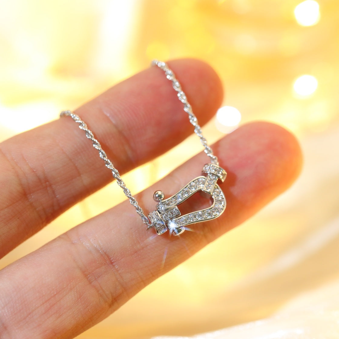 ¡®Twinkle jewelry¡¯FORCE 10 DIAMOND SILVER NECKLACE MINI MODEL