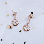 ¡®Twinkle jewelry¡¯STAR AND SUN PINK GOLD MOP DROP EARRINGS