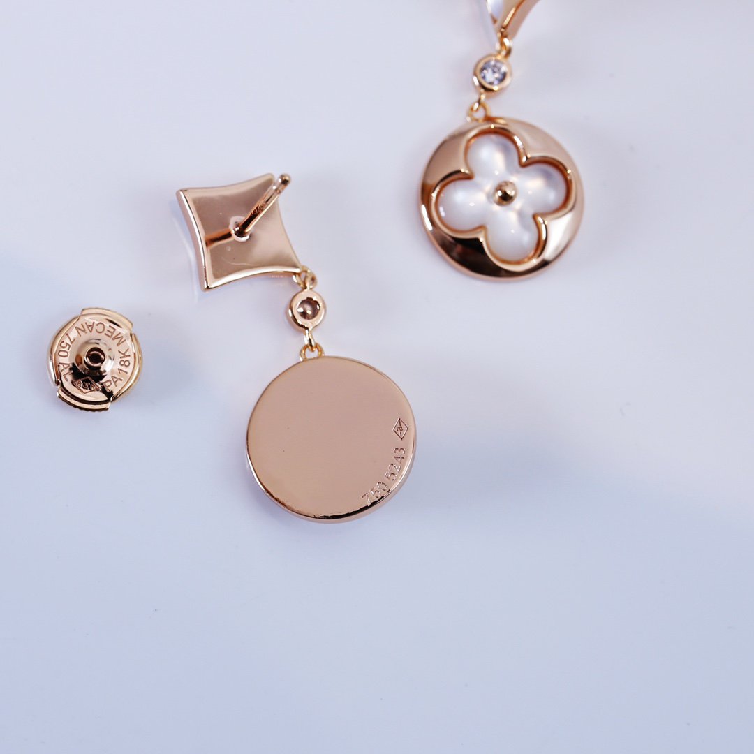 ¡®Twinkle jewelry¡¯STAR AND SUN PINK GOLD MOP DROP EARRINGS