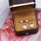 ¡®Twinkle jewelry¡¯STAR AND SUN PINK GOLD MOP DROP EARRINGS