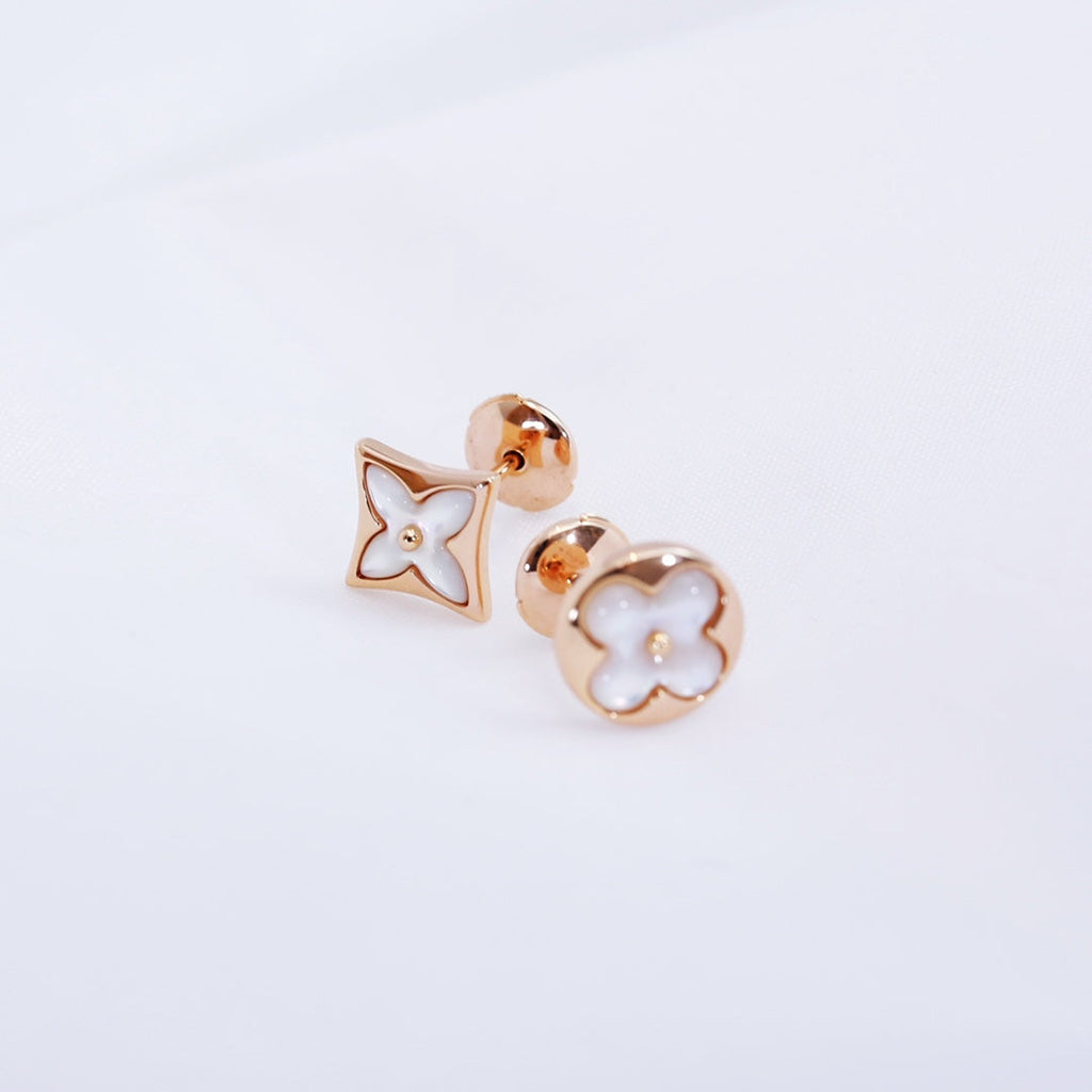 ¡®Twinkle jewelry¡¯STAR AND SUN PINK GOLD MOP STUD EARRINGS