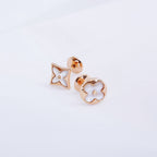 ¡®Twinkle jewelry¡¯STAR AND SUN PINK GOLD MOP STUD EARRINGS