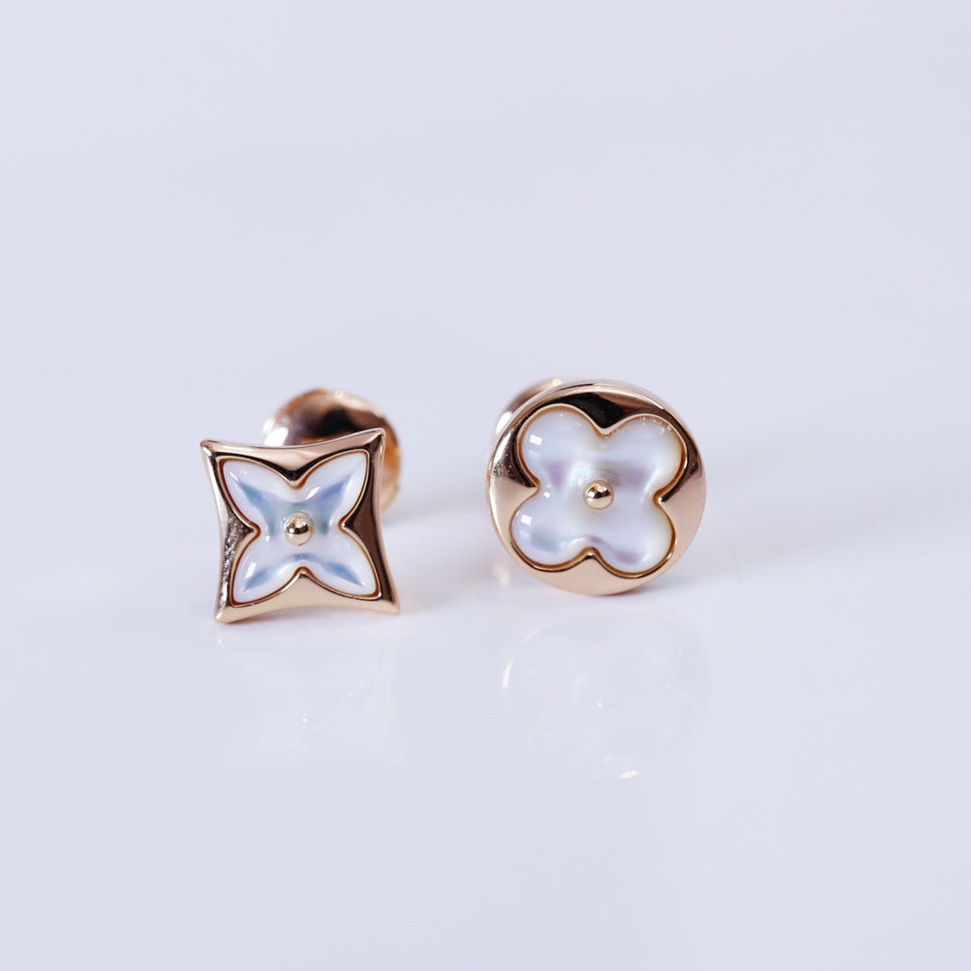 ¡®Twinkle jewelry¡¯STAR AND SUN PINK GOLD MOP STUD EARRINGS