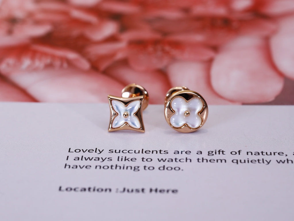 ¡®Twinkle jewelry¡¯STAR AND SUN PINK GOLD MOP STUD EARRINGS
