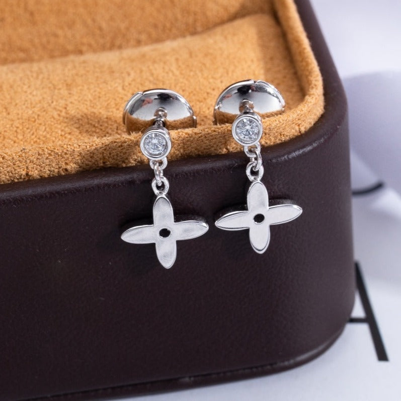 ¡®Twinkle jewelry¡¯VIDYLLE SILVER DIAMOND MINI DROP EARRINGS