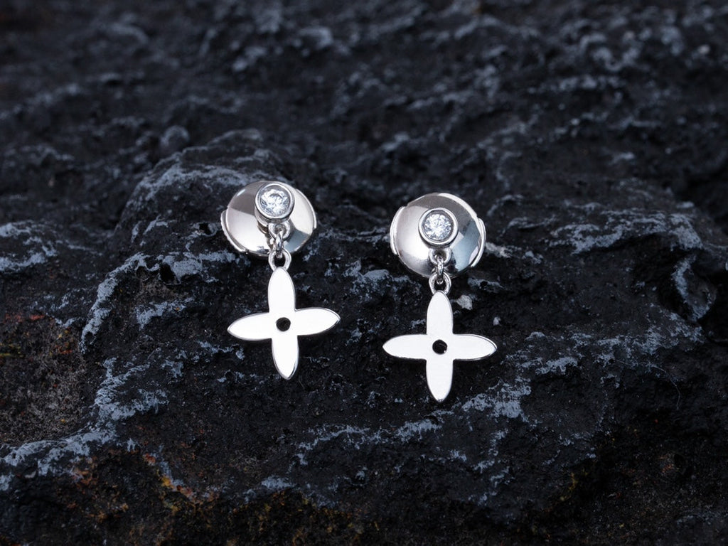 ¡®Twinkle jewelry¡¯VIDYLLE SILVER DIAMOND MINI DROP EARRINGS