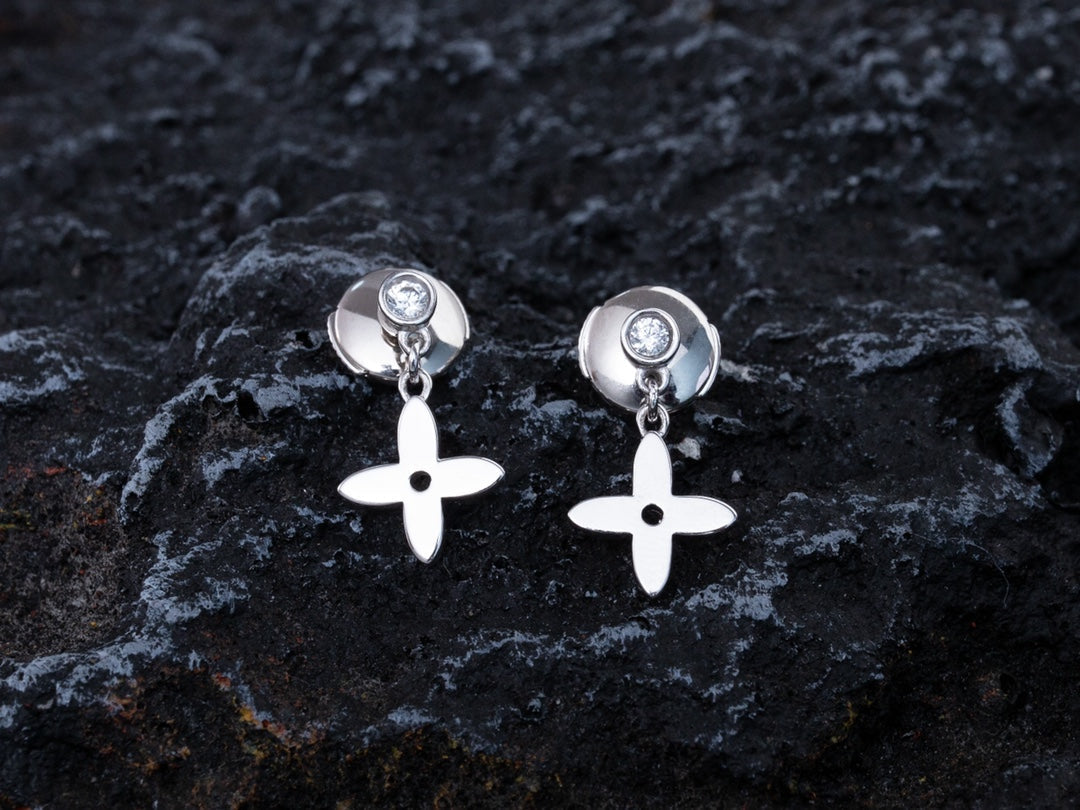 ¡®Twinkle jewelry¡¯VIDYLLE SILVER DIAMOND MINI DROP EARRINGS