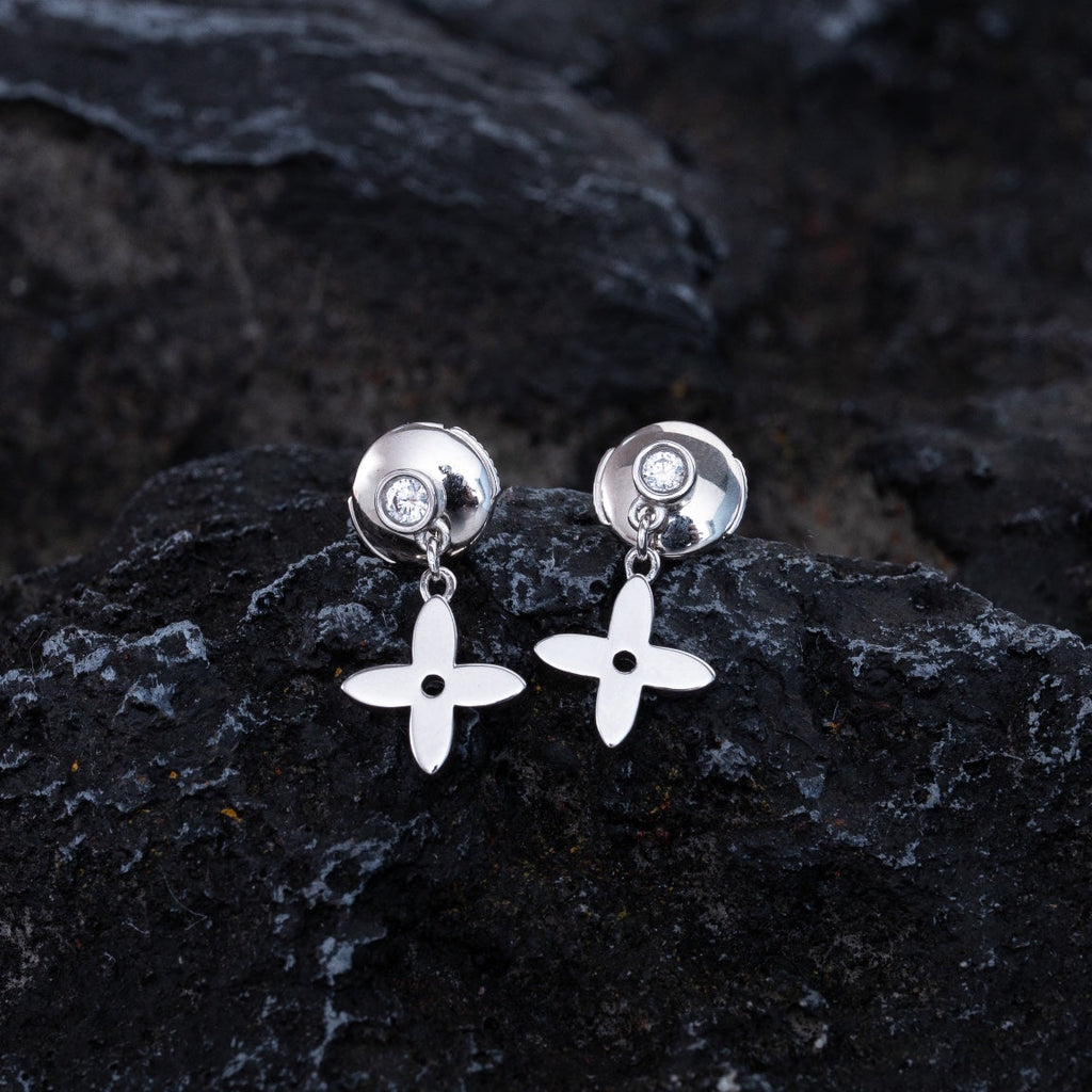¡®Twinkle jewelry¡¯VIDYLLE SILVER DIAMOND MINI DROP EARRINGS