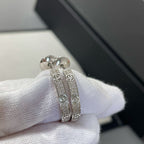 ¡®Twinkle jewelry¡¯LOVE DIAMOND SILVER HOOP EARRINGS