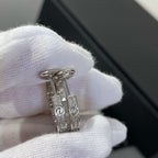 ¡®Twinkle jewelry¡¯LOVE DIAMOND SILVER HOOP EARRINGS