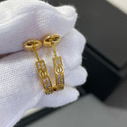 ¡®Twinkle jewelry¡¯LOVE DIAMOND GOLD HOOP EARRINGS