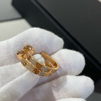 ¡®Twinkle jewelry¡¯LOVE DIAMOND PINK GOLD HOOP EARRINGS