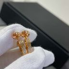 ¡®Twinkle jewelry¡¯LOVE DIAMOND PINK GOLD HOOP EARRINGS