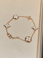 ¡®Twinkle jewelry¡¯STAR AND SUN 5 MOTIF MOP PINK GOLD BRACELET