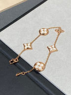 ¡®Twinkle jewelry¡¯STAR AND SUN 5 MOTIF MOP PINK GOLD BRACELET
