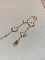 ¡®Twinkle jewelry¡¯STAR AND SUN 5 MOTIF MOP PINK GOLD BRACELET