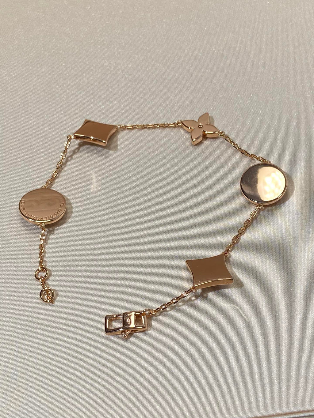 ¡®Twinkle jewelry¡¯STAR AND SUN 5 MOTIF MOP PINK GOLD BRACELET