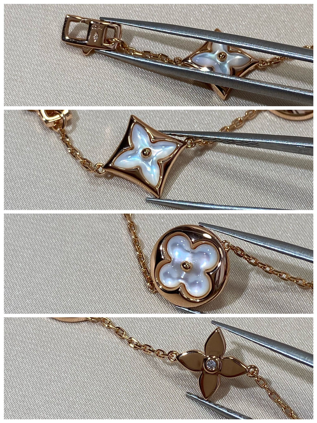 ¡®Twinkle jewelry¡¯STAR AND SUN 5 MOTIF MOP PINK GOLD BRACELET