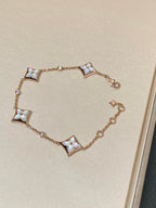 ¡®Twinkle jewelry¡¯STAR 4 MOTIF MOP DIAMOND PINK GOLD BRACELET
