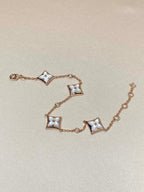¡®Twinkle jewelry¡¯STAR 4 MOTIF MOP DIAMOND PINK GOLD BRACELET