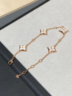¡®Twinkle jewelry¡¯STAR 4 MOTIF MOP DIAMOND PINK GOLD BRACELET