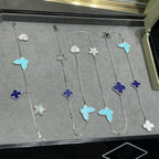 ¡®Twinkle jewelry¡¯LUCKY CLOVER SILVER 11 MOTIF NECKLACE