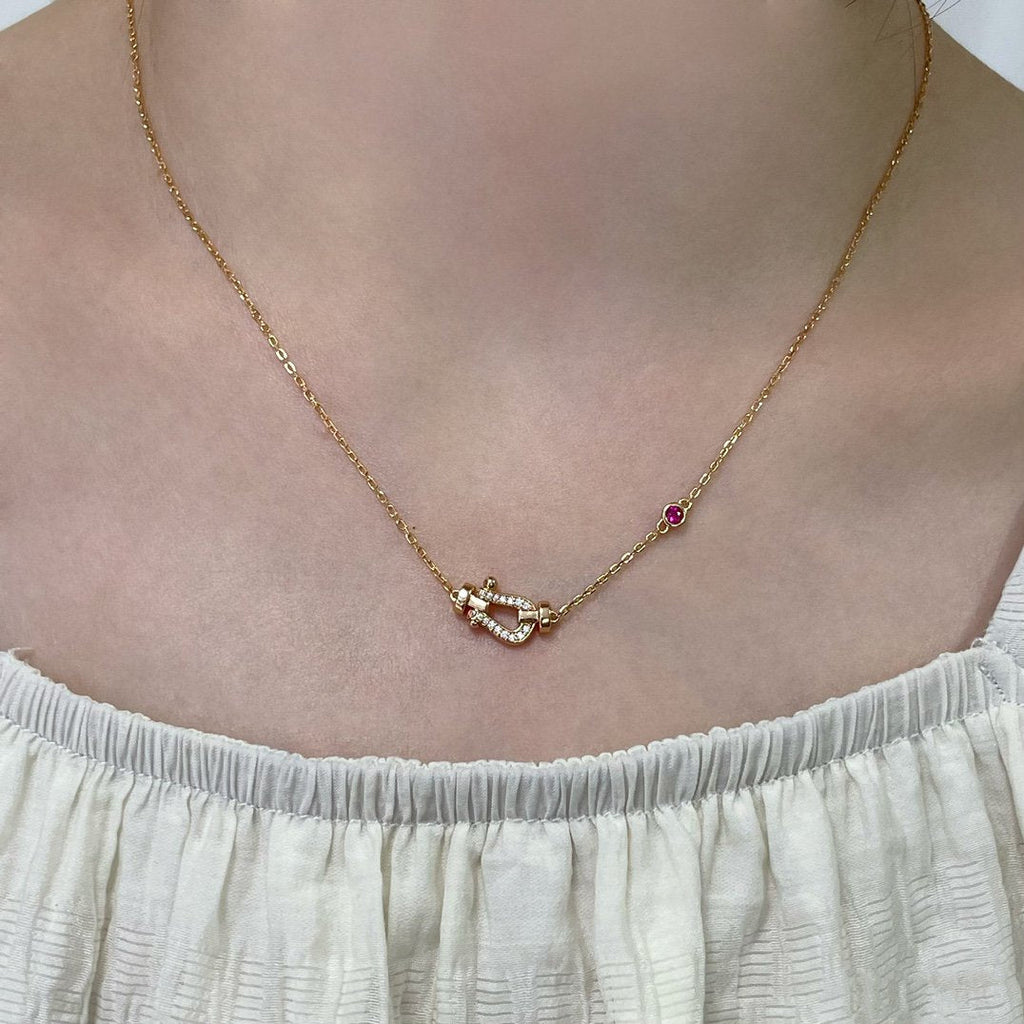¡®Twinkle jewelry¡¯FORCE 10 DIAMOND PINK GOLD NECKLACE