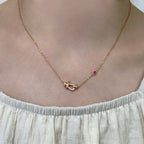 ¡®Twinkle jewelry¡¯FORCE 10 DIAMOND PINK GOLD NECKLACE