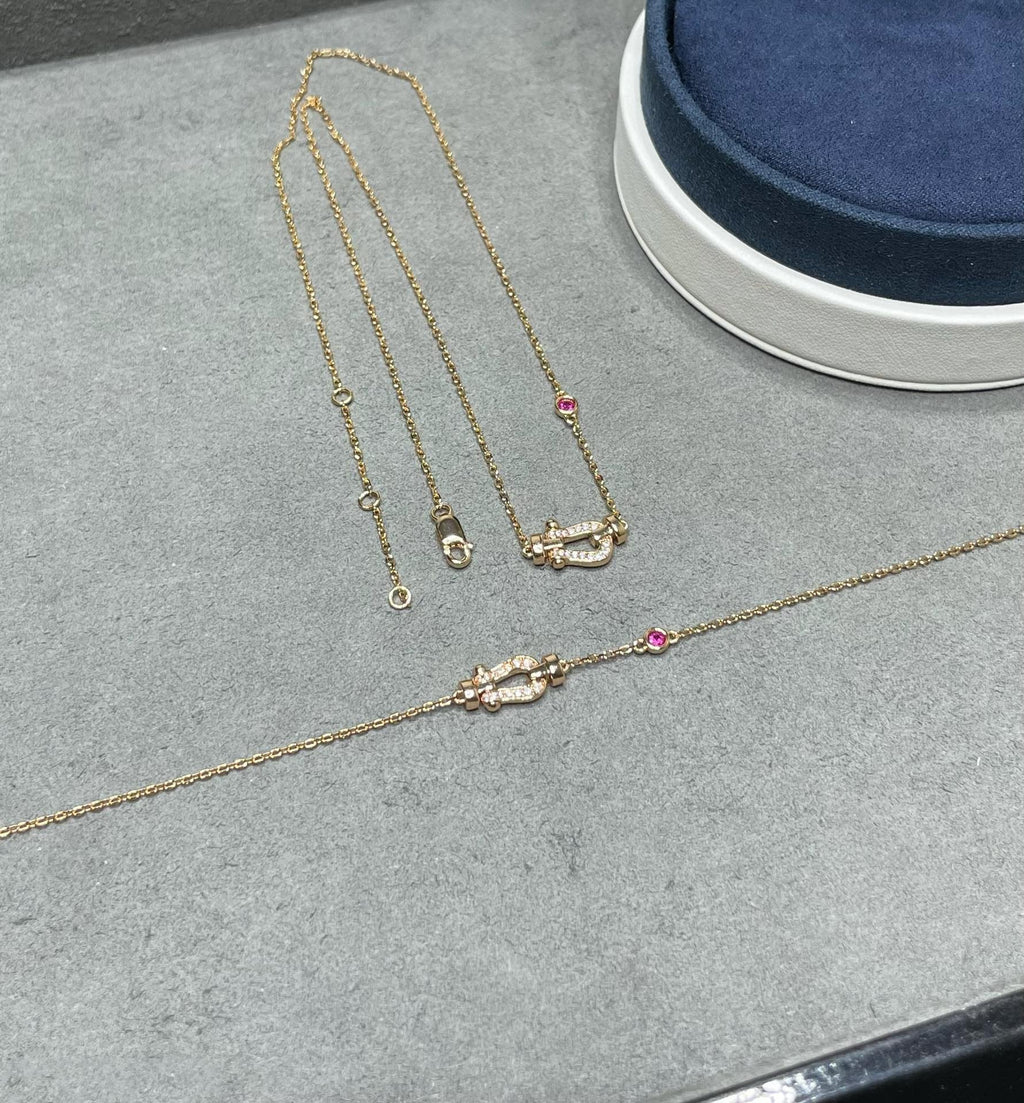 ¡®Twinkle jewelry¡¯FORCE 10 DIAMOND PINK GOLD NECKLACE