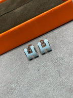 ¡®Twinkle jewelry¡¯POP H SKY BLUE STUD EARRINGS