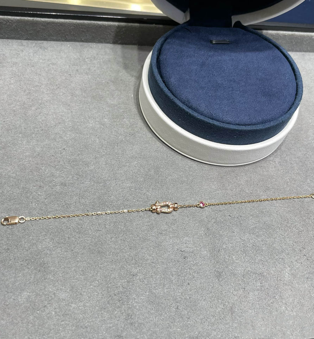 ¡®Twinkle jewelry¡¯FORCE 10 DIAMOND CHAIN LINK PINK GOLD BRACELET