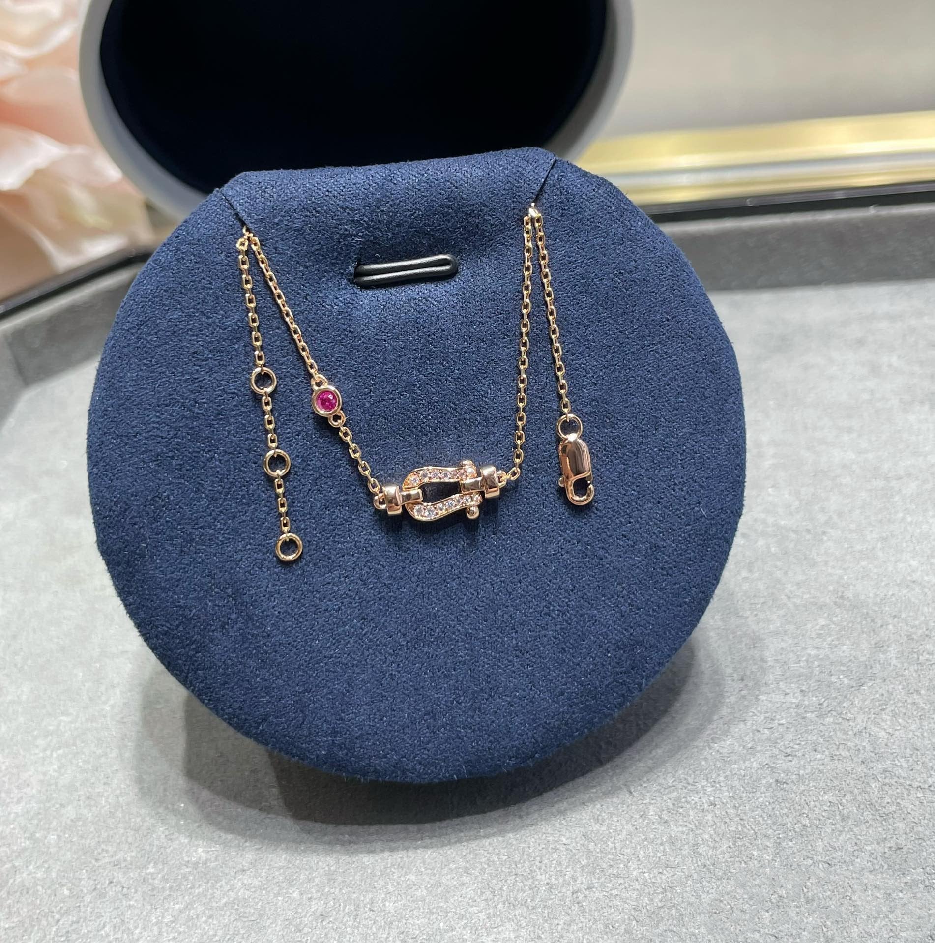 ¡®Twinkle jewelry¡¯FORCE 10 DIAMOND CHAIN LINK PINK GOLD BRACELET