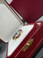 ¡®Twinkle jewelry¡¯LOVE PINK GOLD SILVER DIAMOND DOUBLE RING