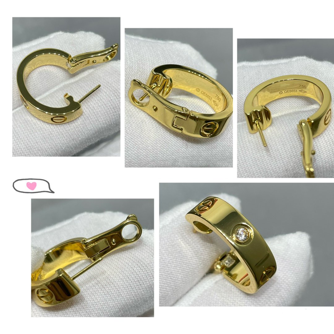¡®Twinkle jewelry¡¯LOVE 5.5MM 1 DIAMOND EARRINGS