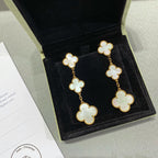 ¡®Twinkle jewelry¡¯CLOVER MOP 3 MOTIFS GOLD EARRINGS