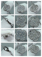 ¡®Twinkle jewelry¡¯CLOVER 6 MOTIF DIAMOND PAVED NECKLACE