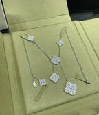 ¡®Twinkle jewelry¡¯CLOVER 6 MOTIF DIAMOND PAVED NECKLACE