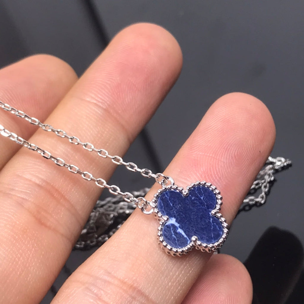 ¡®Twinkle jewelry¡¯CLOVER PIETERSITE SILVER LONG NECKLACE