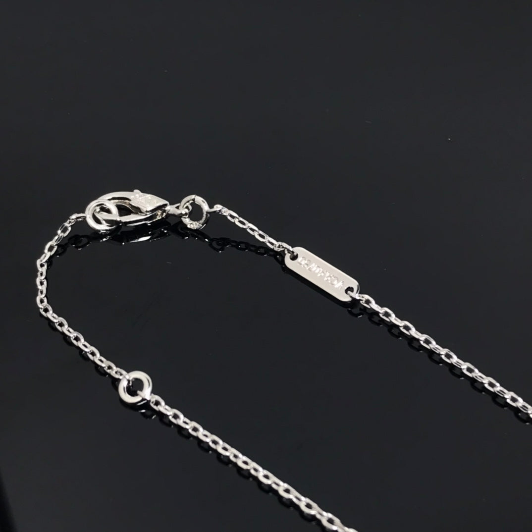 ¡®Twinkle jewelry¡¯CLOVER PIETERSITE SILVER LONG NECKLACE