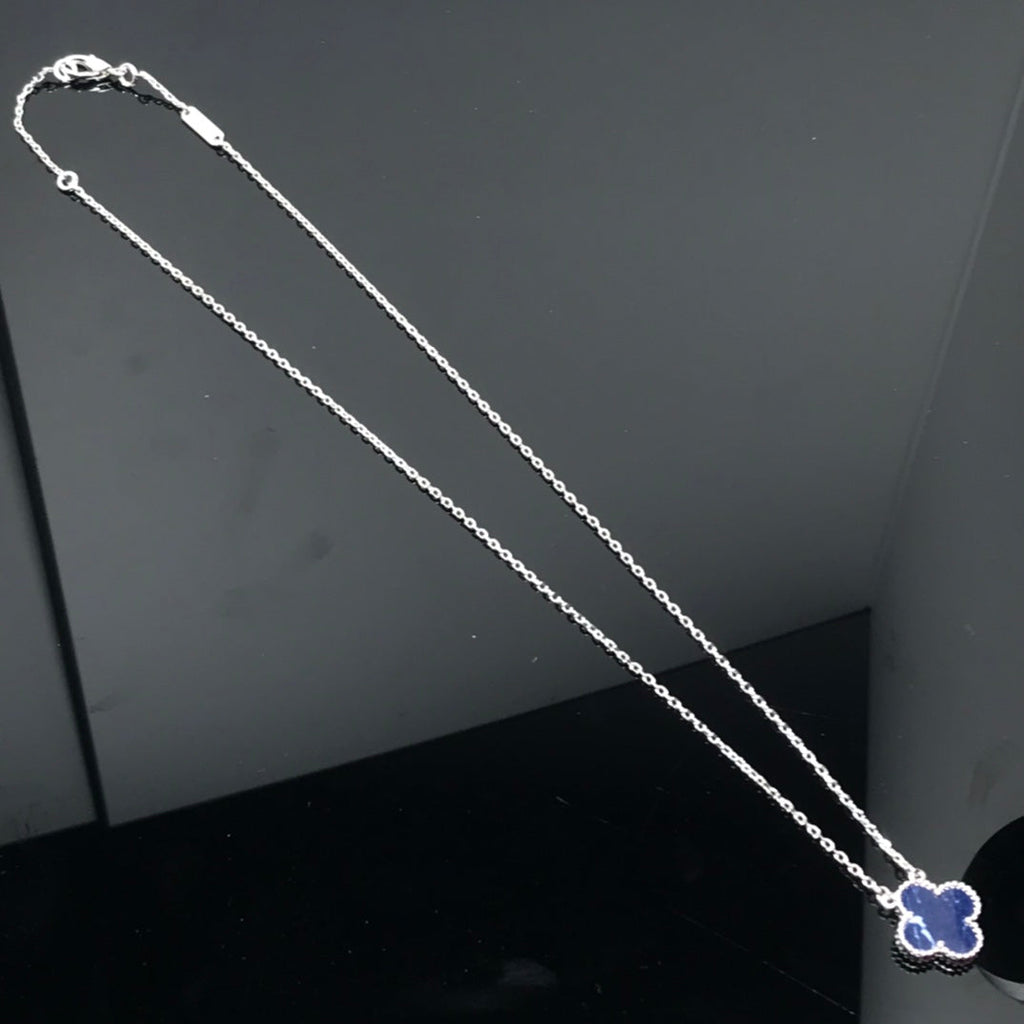¡®Twinkle jewelry¡¯CLOVER PIETERSITE SILVER LONG NECKLACE
