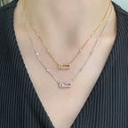 [Twinkle jewelrys]MOVE UNO DIAMOND NECKLACE