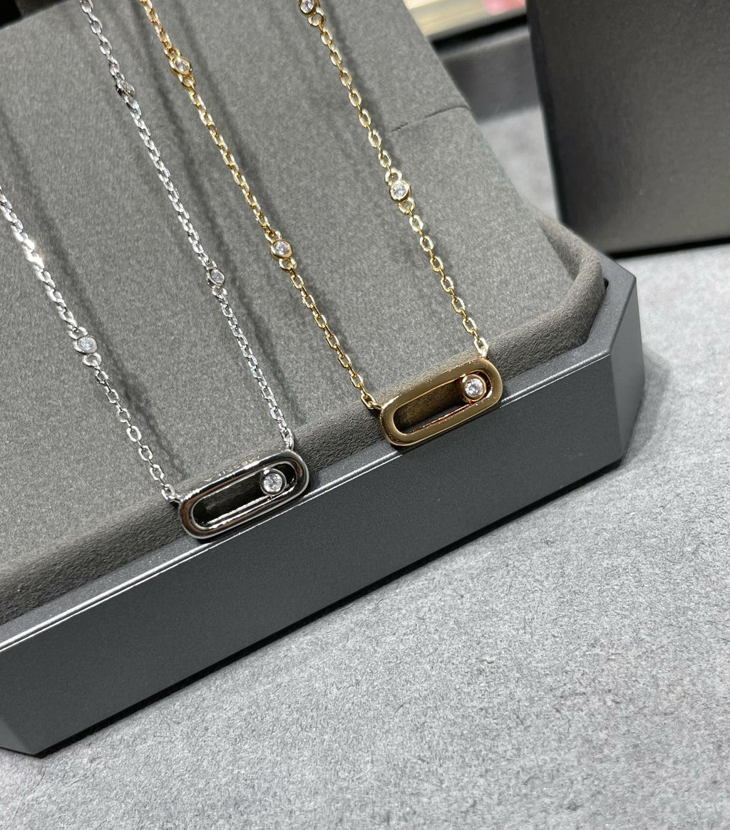 [Twinkle jewelrys]MOVE UNO DIAMOND NECKLACE
