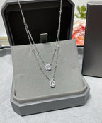 [Twinkle jewelrys]MY TWIN 2 ROW DIAMOND NECKLACE