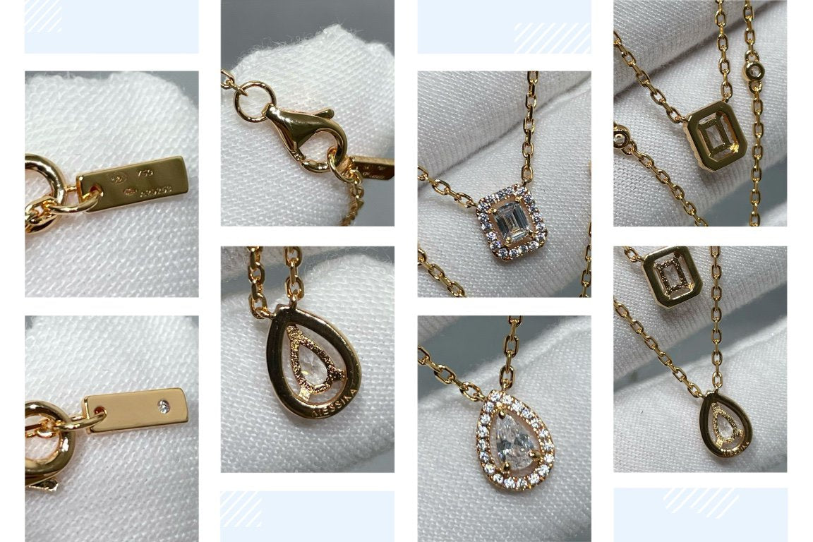 [Twinkle jewelrys]MY TWIN 2 ROW DIAMOND NECKLACE