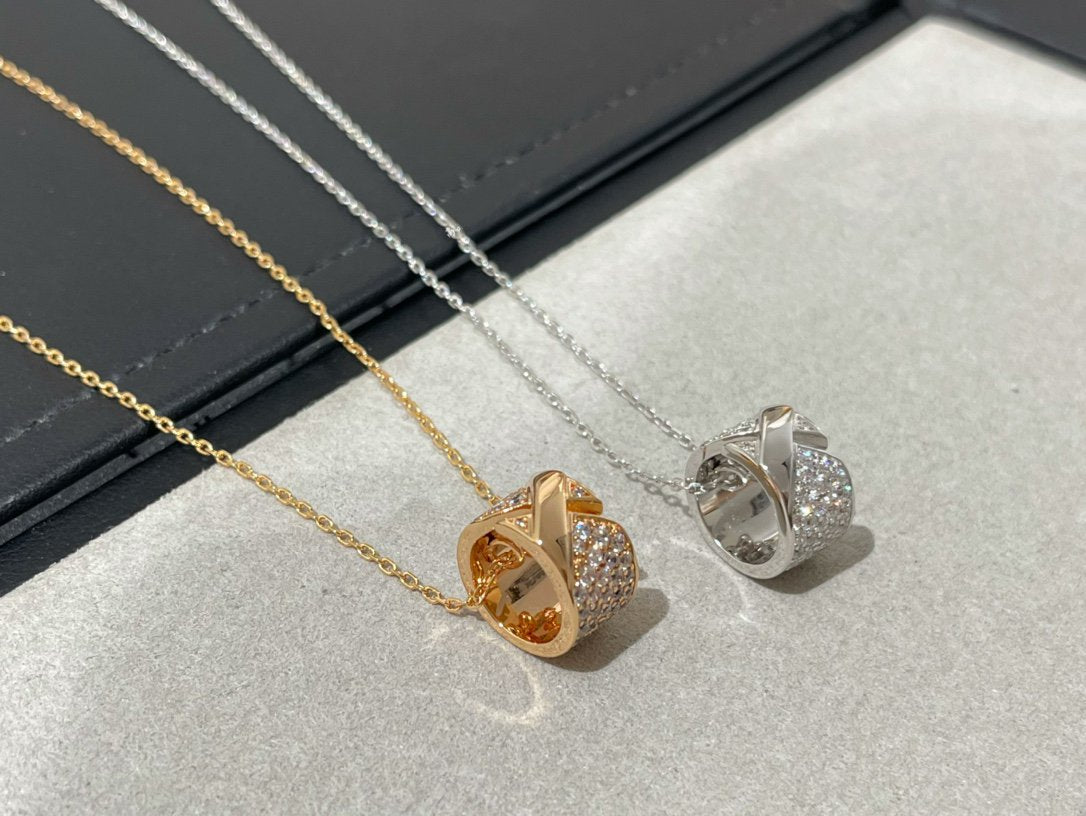 ¡®Twinkle jewelry¡¯LIENS EVIDENCE DIAMOND PAVED NECKLACE