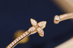 ¡®Twinkle jewelry¡¯IDYLLE PINK GOLD OPEN BRACELET DIAMOND PAVED