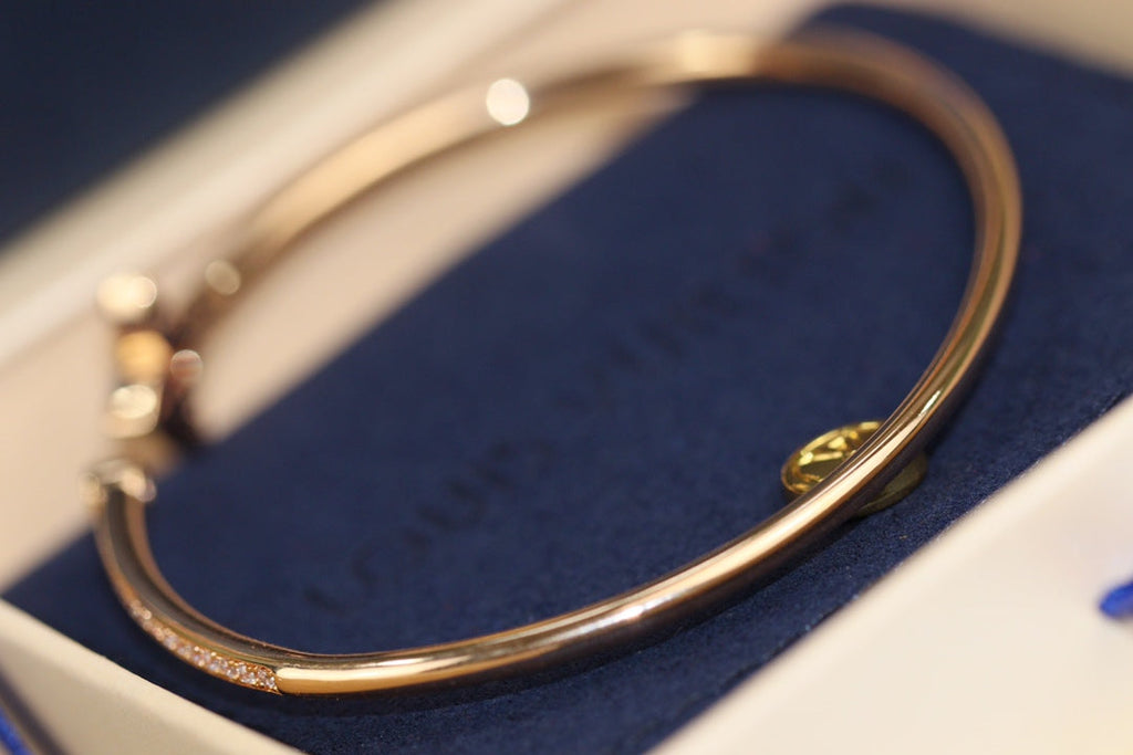 ¡®Twinkle jewelry¡¯IDYLLE PINK GOLD OPEN BRACELET DIAMOND PAVED