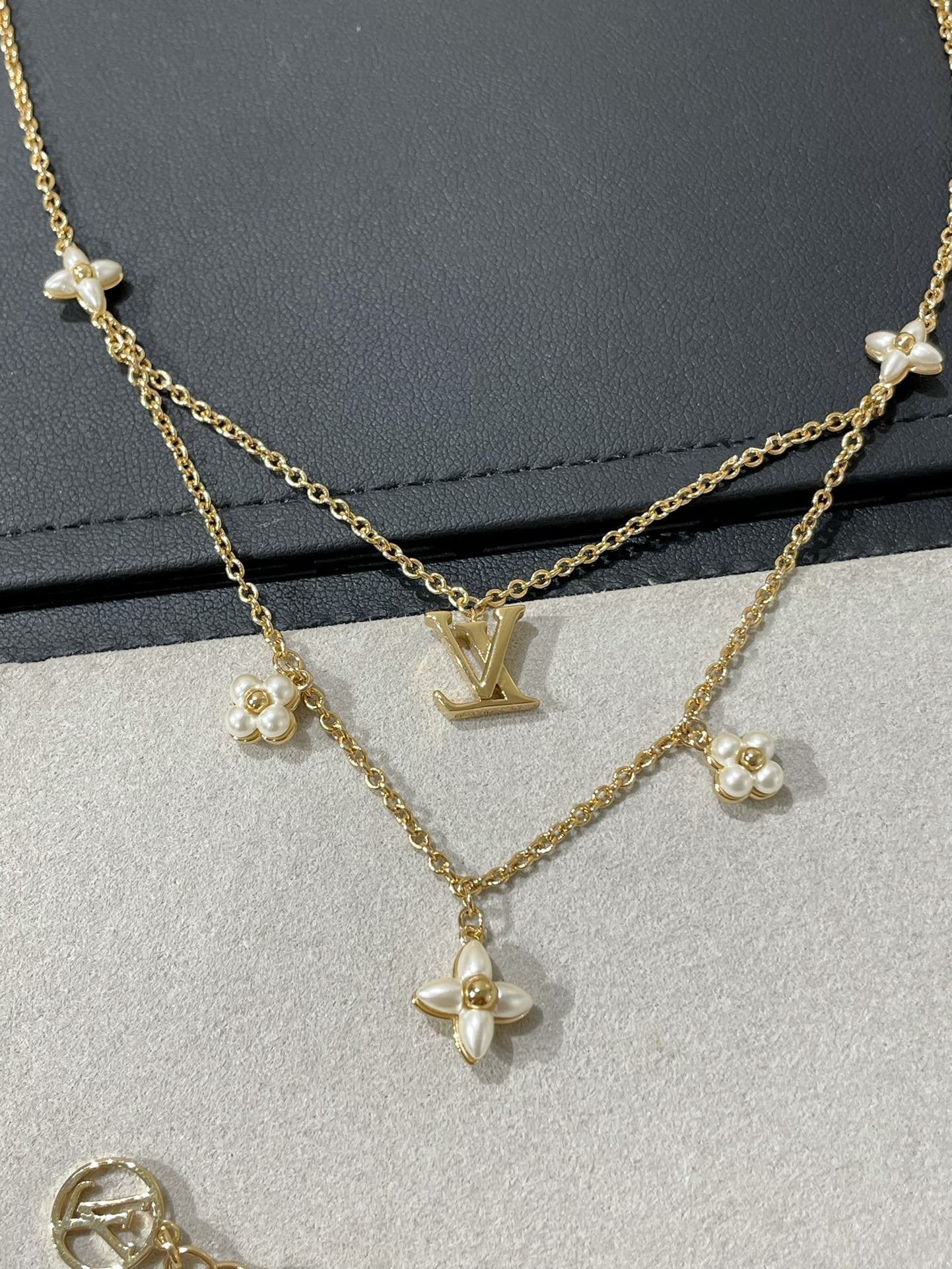 ¡®Twinkle jewelry¡¯FLOWERGRAM GOLD MOP DOUBLE ROW NECKLACE