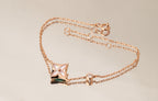 ¡®Twinkle jewelry¡¯STAR PINK MOP 1 DIAMOND PINK GOLD NECKLACE